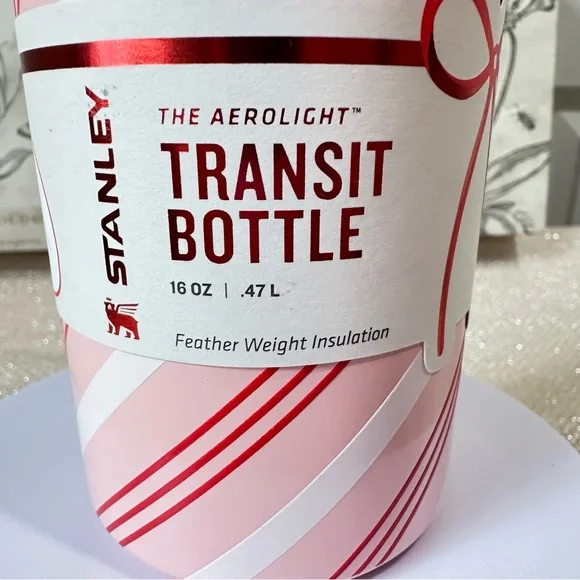 Stanley Strawberry Cream Twist 16oz AEROLIGHT Transit Bottle Target Exclusive - Picture 5 of 12